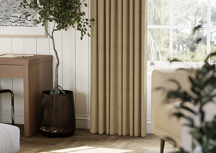 Genoa Faux Silk (Blackout), Gold Shimmer - Made to Measure Curtains - Image 5